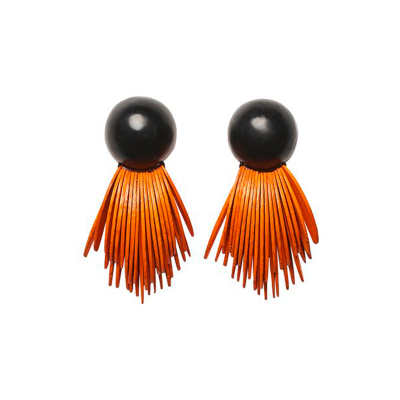 EARRINGS IN ORANGE ACACIA 400x400 - MONIES BOGOTA EARRING IN ORANGE ACACIA
