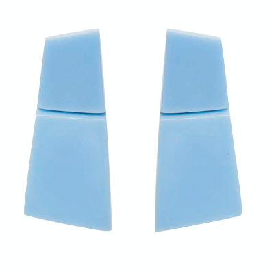 LECCE EARCLIPS BLUE 400x400 - MONIES LECCE EARCLIPS BLUE POLYESTER