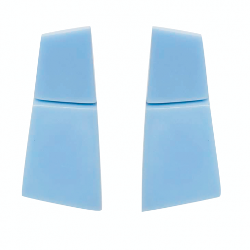 LECCE EARCLIPS BLUE 510x510 - MONIES LECCE EARCLIPS BLUE POLYESTER